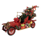 Kerstdecoratie Beeld Auto 38x16x27 cm Rood Metaal
