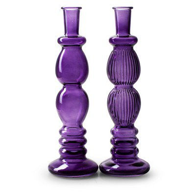 Vaas 2ass. 'annelot' paars h28 d9 cm