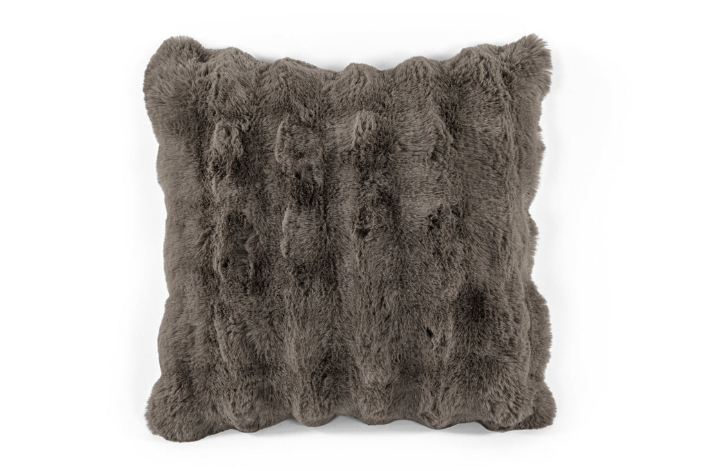 Cushion (filled) Bubble rabbit fur - 45x45 cM