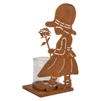 Waxinelichthouder 18x13x31 cm Bruin Metaal