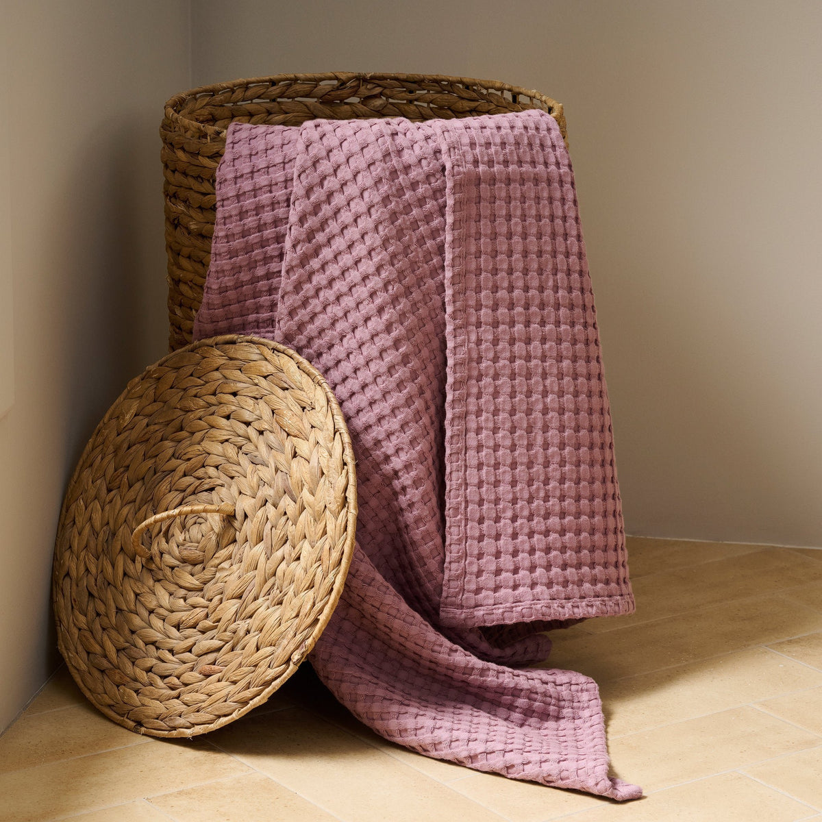 Katoenen wafelbadhanddoek - XL