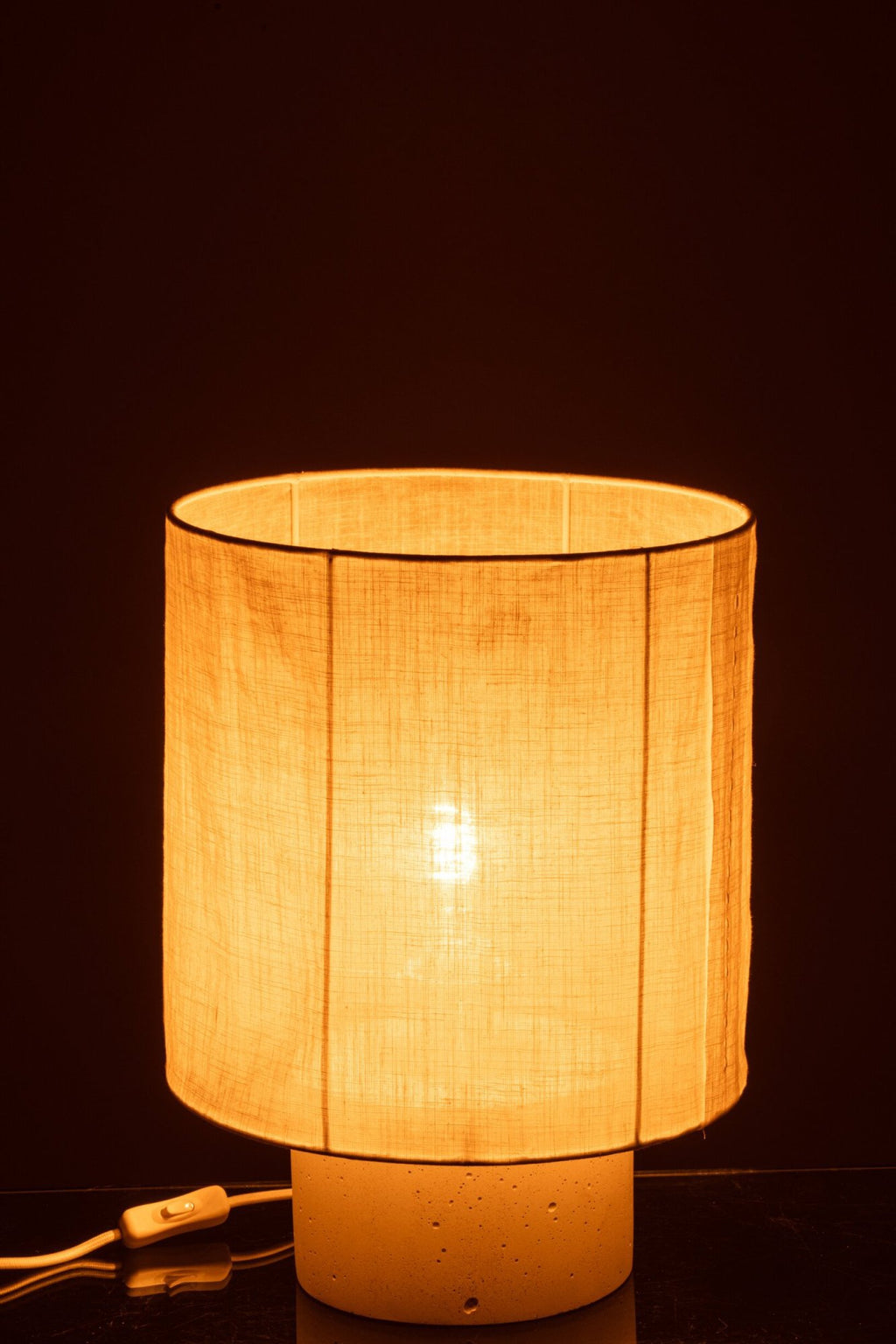 J-Line Tafellamp - cement - wit - medium