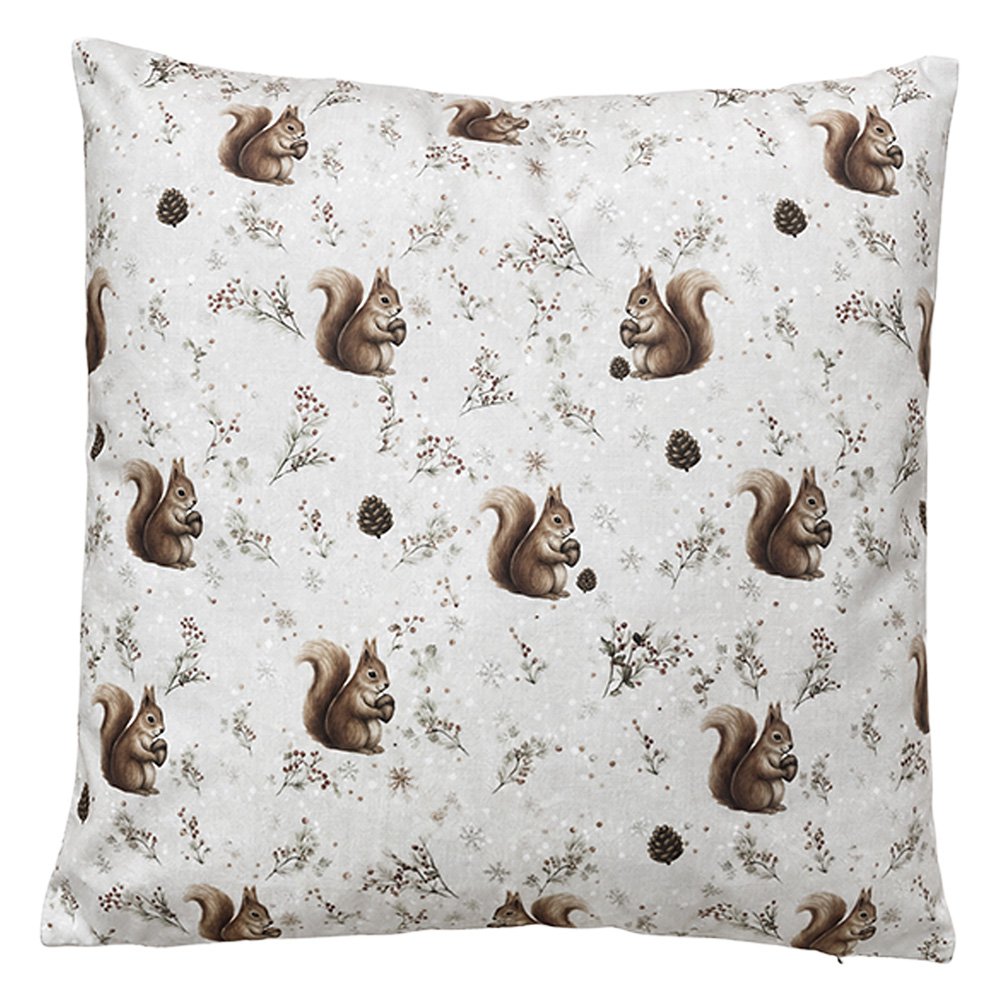 Sierkussen Beige Polyester Eekhoorn
