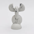 Moderne abstracte marmerlook sculptuur voor hedendaagse