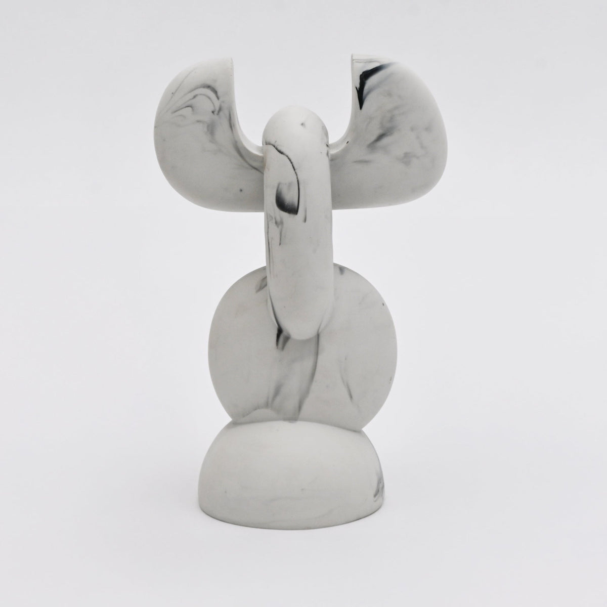 Moderne abstracte marmerlook sculptuur voor hedendaagse