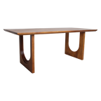 Bullnose Chamfered mangohouten eettafel Arch