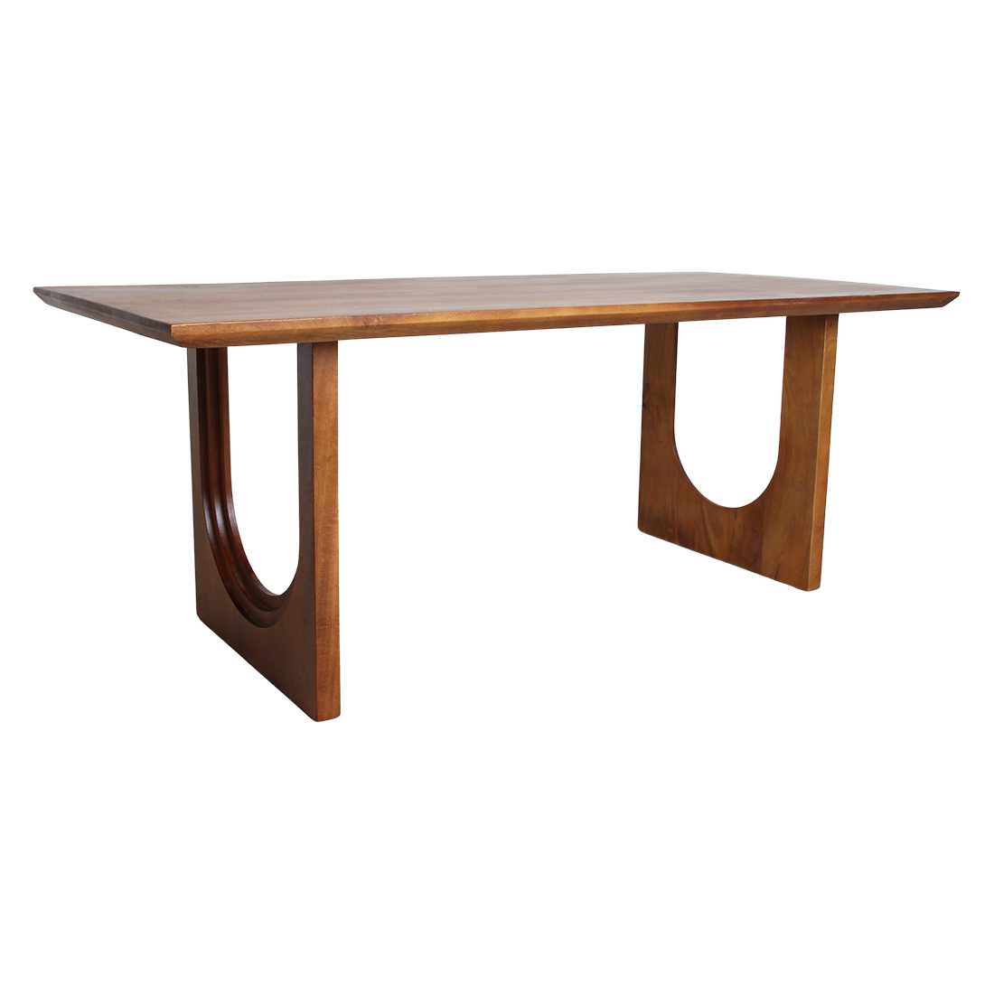 Bullnose Chamfered mangohouten eettafel Arch