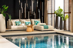 Dutch Decor Oceane - Outdoor Cushion 30x50 cm - Latigo Bay - Blue