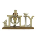 Beeld Notenkraker 18 cm Beige Kunststof Kerstdecoratie