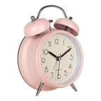 Wekker Analoog Ø 12x6x17 cm Roze Metaal