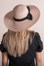 Hoed Dames Roze Papierstro Zonnehoed