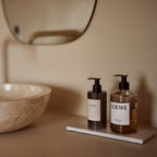 Marmer dienblad rechthoek S wit 10x25cm