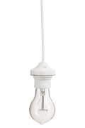 J-Line lamp Socket - kunststof/glas - transparant/wit