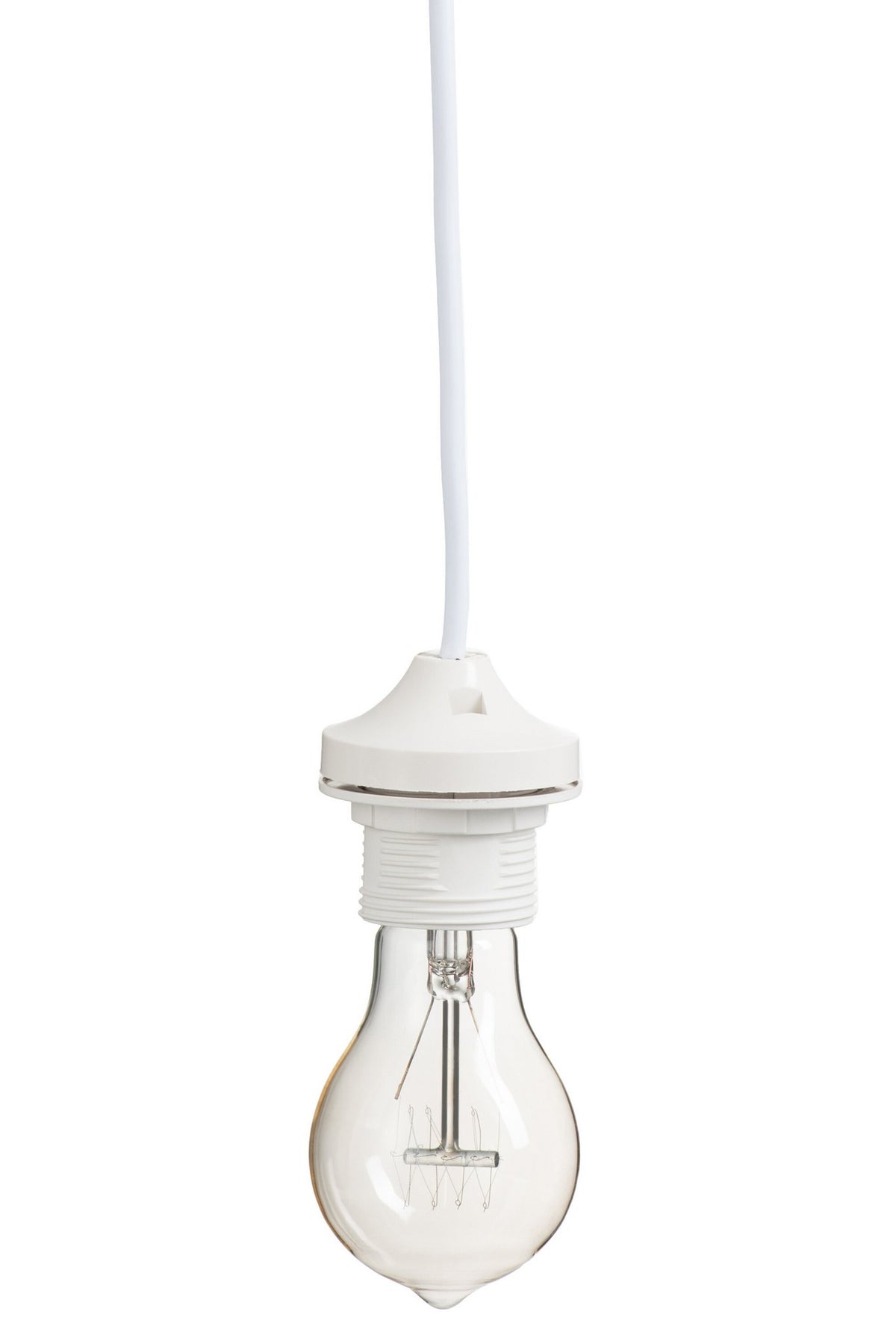J-Line lamp Socket - kunststof/glas - transparant/wit