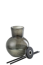 J-Line geurolie + stokjes Deksel Olive & Frank Incense - glas - groen