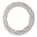 Krans Ø 50x9 cm Wit Rotan