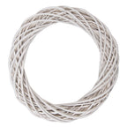 Krans Ø 50x9 cm Wit Rotan