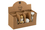 J-Line Kerststal Scene 7 Delen Resin Wit/Goud