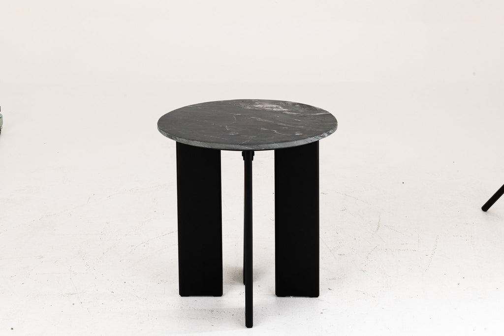 J-Line bijzettafel Mathilde Marmer - steen - zwart