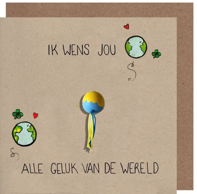 Wenskaart N30 wereld