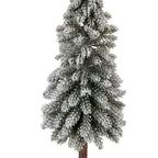 Mini Kunstkerstboom Ø 10x48 cm Groen Hout