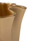 Waaiervaas 'goldie' goud h25 d24 cm