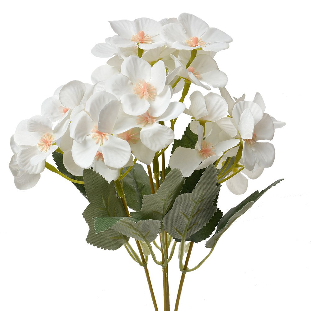 Kunstbloem 30 cm Wit Kunststof