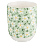 Mok 100 ml Groen Porselein Bloemen Theemok