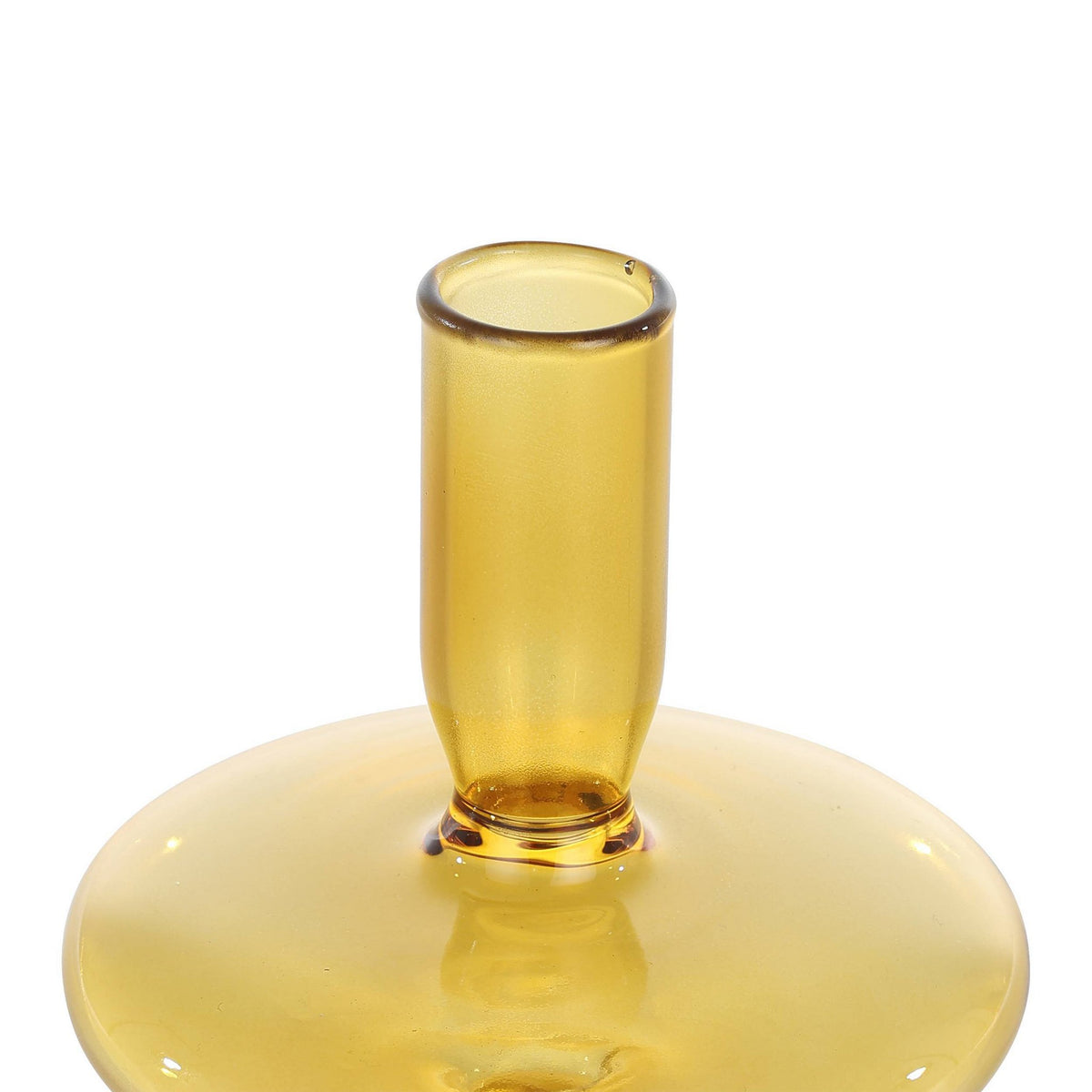 Candlestick Molume geel 10x12cm