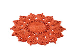 J-Line placemat Zonnebloem - jute - donkeroranje