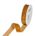 Fluweel bedrukt lint "Stars"