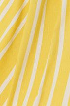 J-Line Hangmat Strepen Katoen/Polyester Fel Geel/Wit