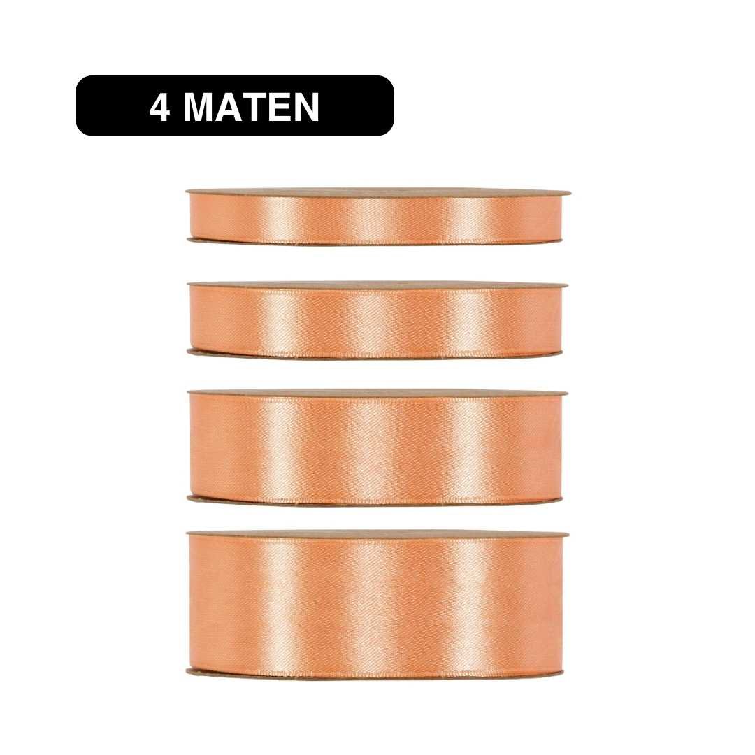 Satijn Lint Peach – 50m – / Double Satin Classic
