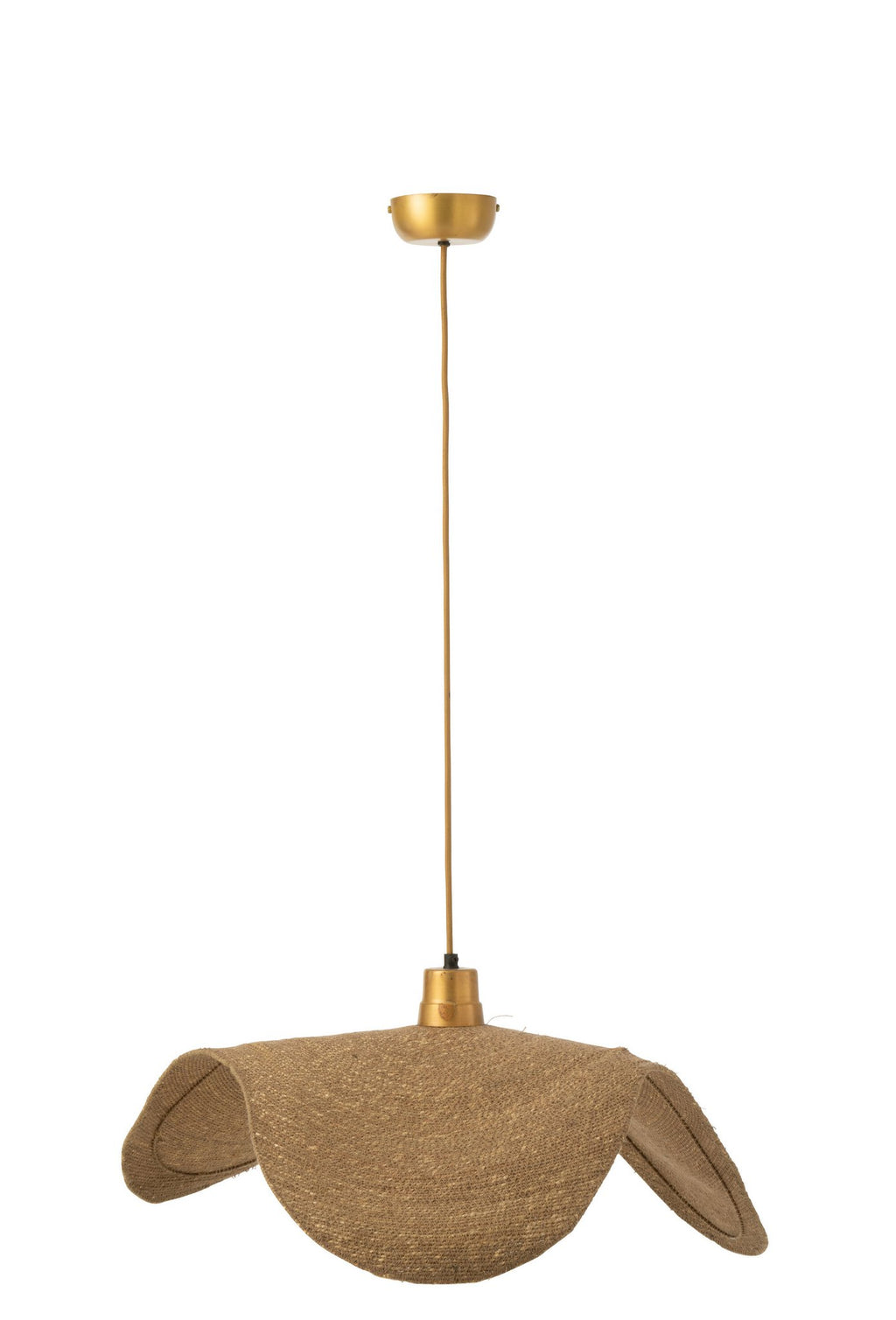J-Line hangende Lamp Moon - jute - naturel - medium