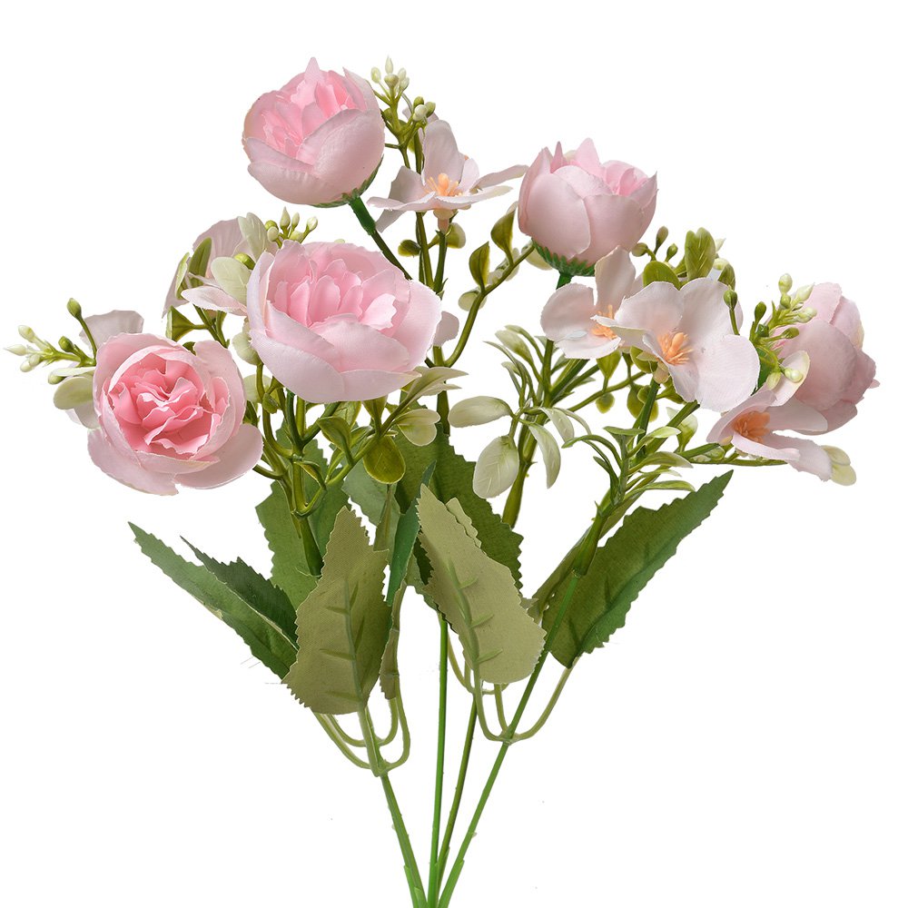 Kunstbloem 34 cm Roze Kunststof
