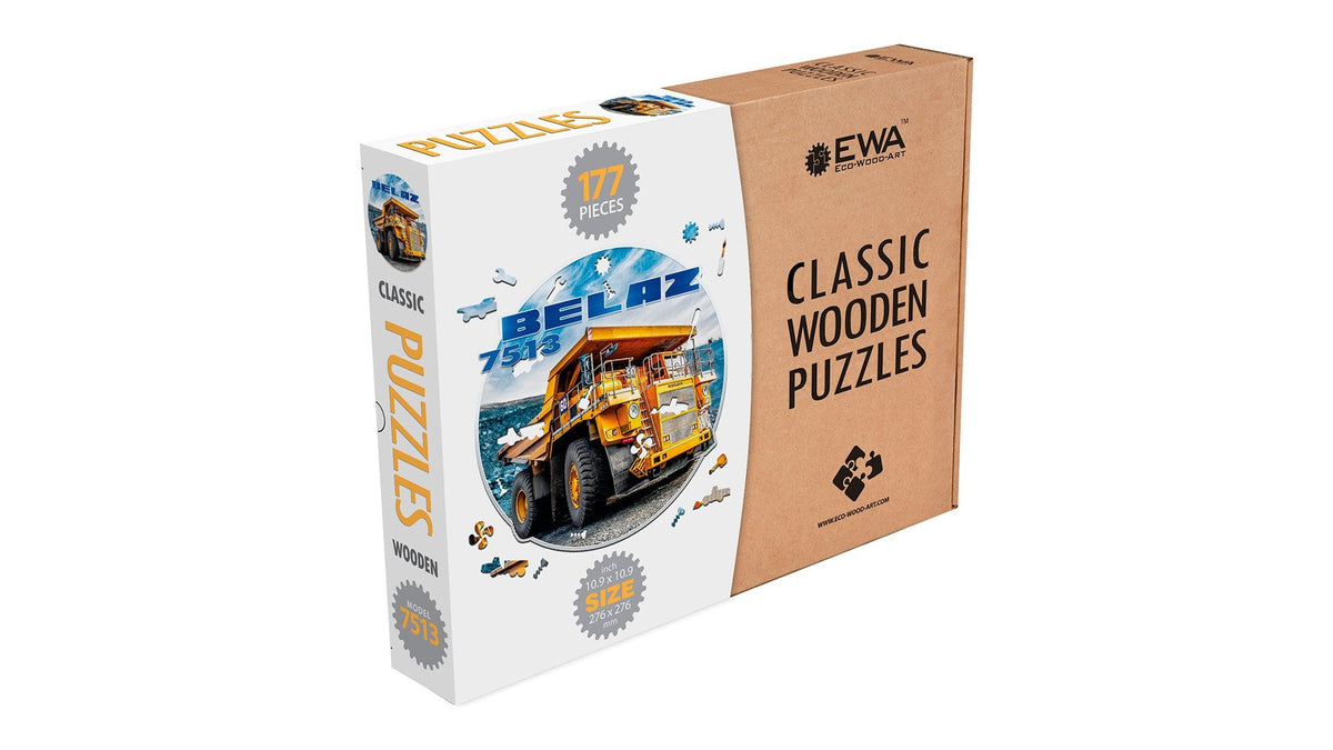 Eco Wood Art (EWA) Houten Legpuzzel Belaz 7513,1508, 27,6x27,6x5cm