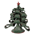 Kerstdecoratie Beeld Kerstboom Ø 21x24 cm Groen Metaal