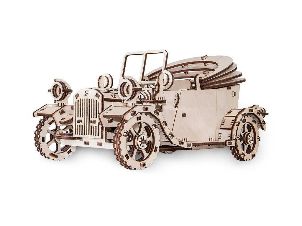 Eco-Wood-Art (EWA) 3D Mechanische Puzzel, Retro Auto, 372, 30x17x15,5 cm