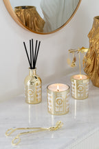 J-Line geurolie + stokjes Surprise Window - wit/goud