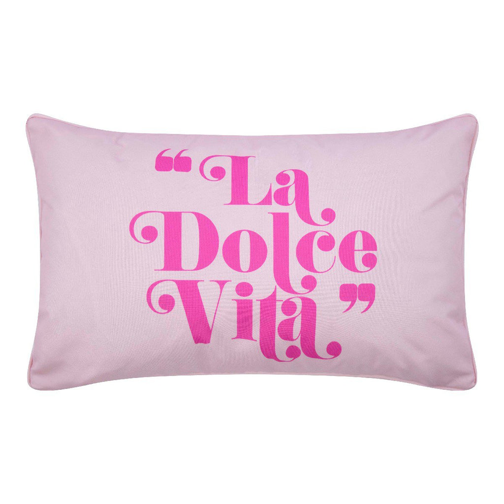Dolce Vita Outdoor kussen roze 30 x 50 cm