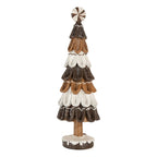 Decoratie Kerstboom Ø 12x39 cm Bruin Kunststof