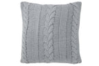 J-Line kussen Twist - polyester - grijs