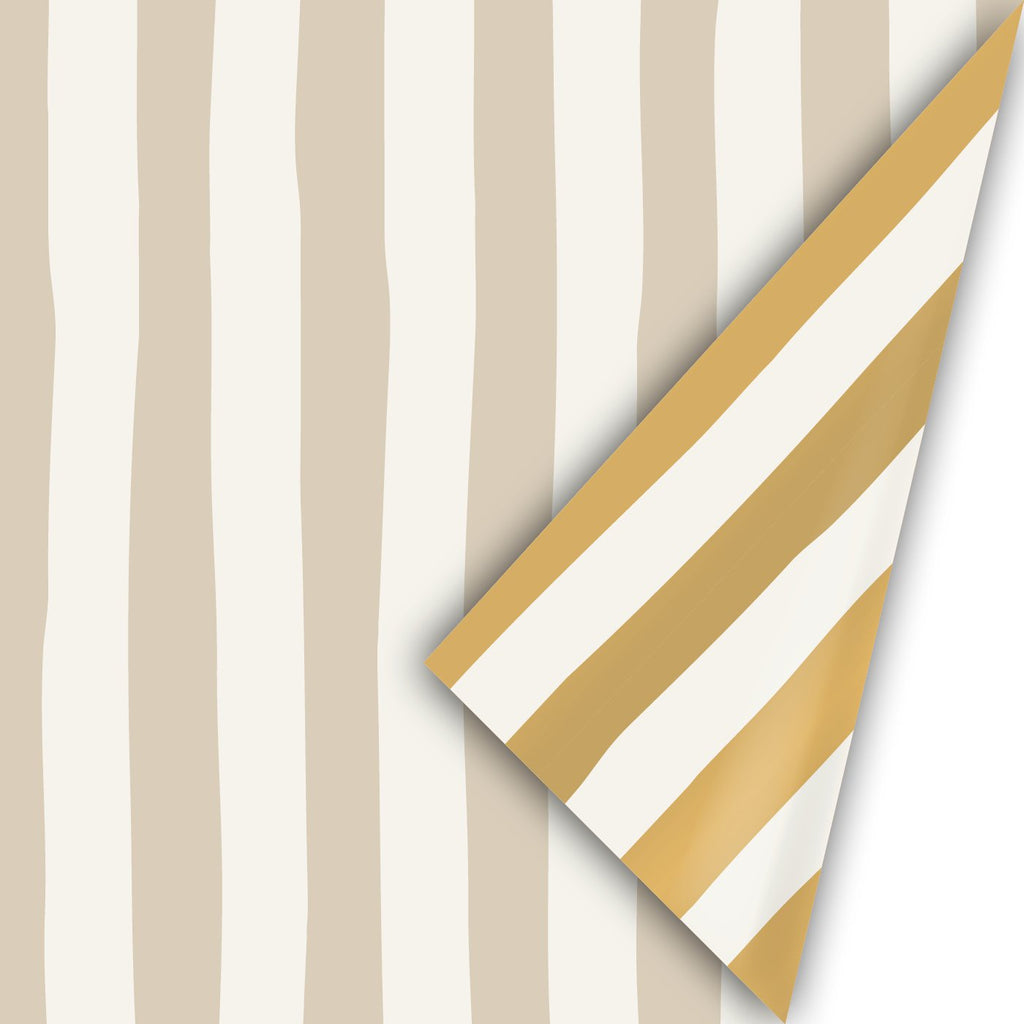 Lazy Stripes Xmas - Rollen cadeaupapier - 10 stuks