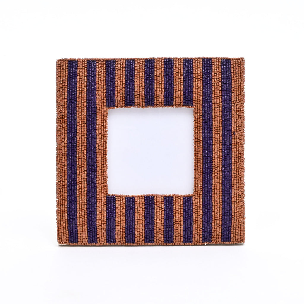 Fotolijst - Royal Plum & Cacao kralen - 4x4 Inch