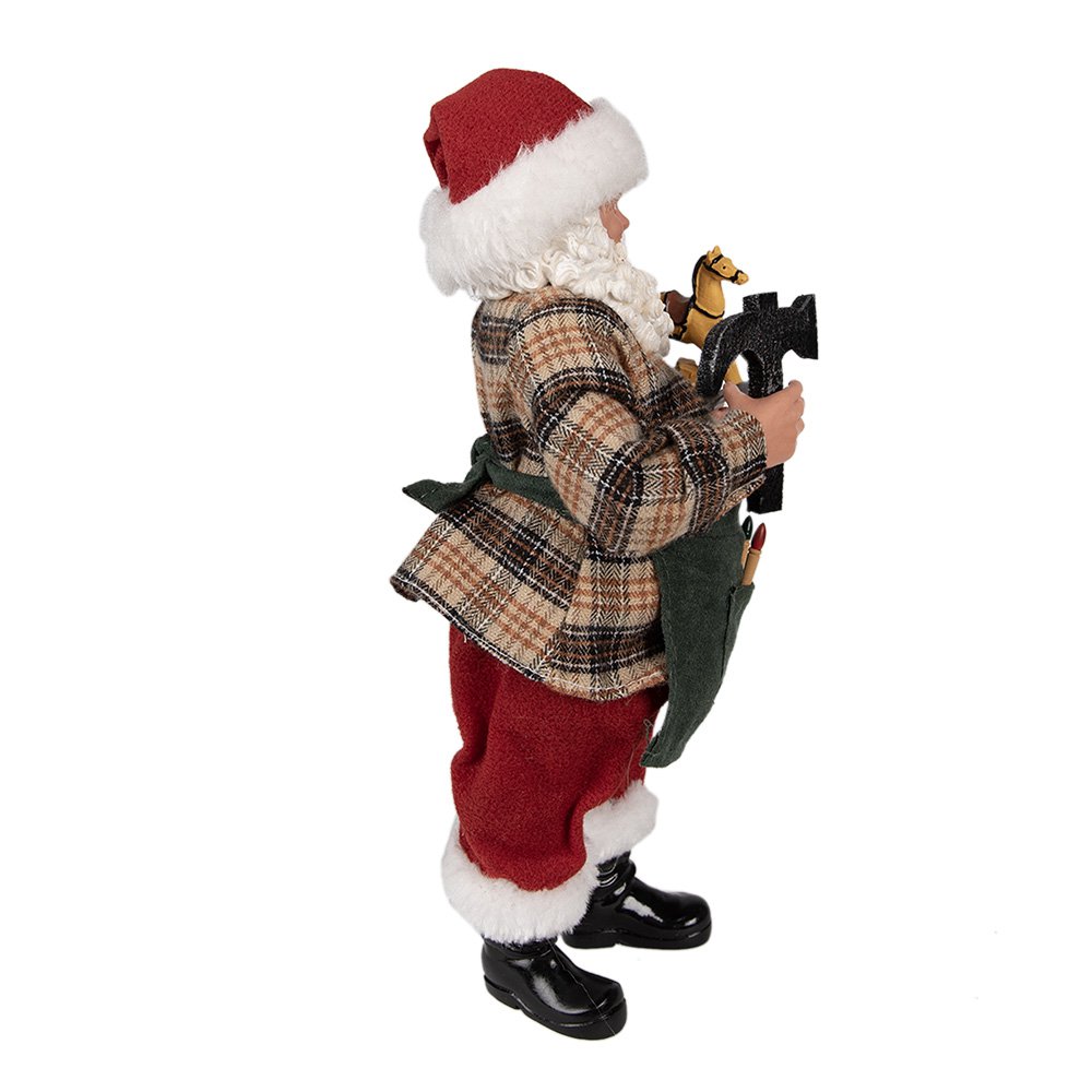 Decoratie kerstman 16x8x28 cm