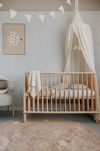 Gestippelde Vogelposter - Warm Taupe, Eco-papier en verpakking