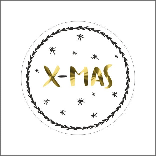 Wens etiket - x-mas