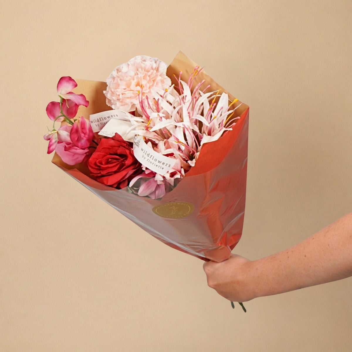 Classic Artificial Bouquet - Red Allure