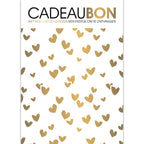 Cadeaubonnen Solo Hearts goud/wit – 25 stuks