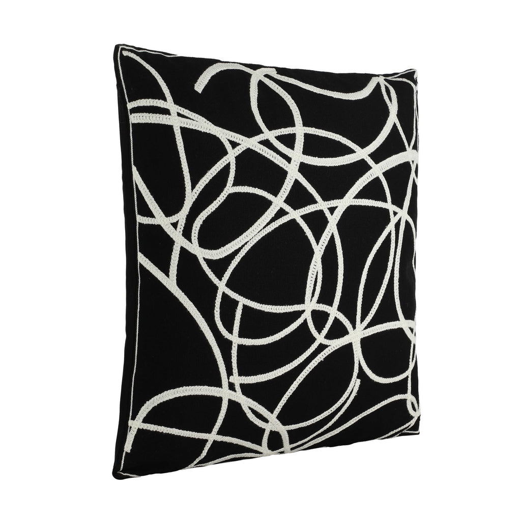 Kussen Chevery Zwart 45x45cm